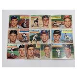 1956 Topps - 10 Different Cards No Creases/No Dups