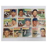 1956 Topps - 10 Different Cards No Creases/No Dups