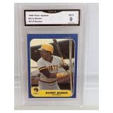 1986 Fleer Update Barry Bonds RC RAW