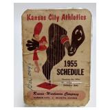 1955 Kansas City Athletics Schedule