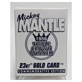 1996 23Kt. Gold Mickey Mantle  Commemorative Card