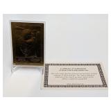 1998 23Kt. Gold Mark McGwire Commemorative Card