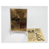 1998 23Kt. Gold Mark McGwire AUTO  Comm. Card