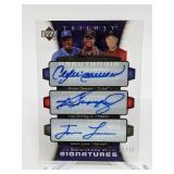 21/35 2005 UD Trilogy Triple Autographs GRIFFEY Jr