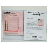 Nolan Ryan 2xs Signed Receipt PSA/DNA Cert.