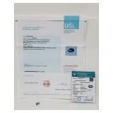 7.71ct Oval Cabochon Aquamarine Cert & Appraisal