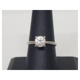 .925 Sterling Silver Solitaire Ring