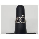 .925 Sterling Silver Male/Female Symbol Ring