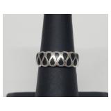 .925 Sterling Silver Onyx Ring