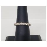 .925 Sterling Silver CZ Band
