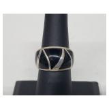 .925 Sterling Silver Kabana Onyx Ring