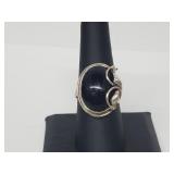 .925 Sterling Silver Onyx Ring