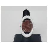 .925 Sterling Silver Quartz Ring