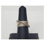 .925 Sterling Silver Twisted Ring