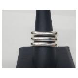 .925 Sterling Silver Triple Band