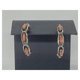 .925 Sterling Silver Turquoise Earrings