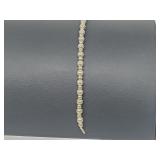 .925 Sterling Silver Beaded Bracelet
