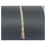 .925 Sterling Silver "XO" Bracelet