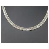 .925 Sterling Silver Braided Necklace