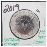 2019 1oz .999 Silver Australian Kangaroo