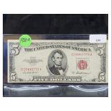 1953-A $5 Red Seal