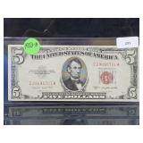 1953-B $5 Red Seal