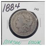 1884 90% Silver Morgan $1 Dollar
