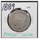 1889 90% Silver Morgan $1 Dollar