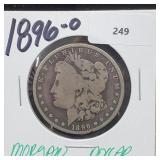 1896-O 90% Silver Morgan $1 Dollar