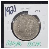 1921 90% Silver Morgan $1 Dollar