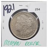 1921 90% Silver Morgan $1 Dollar