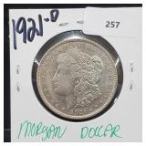 1921-D 90% Silver Morgan $1 Dollar