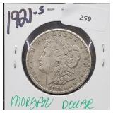 1921-S 90% Silver Morgan $1 Dollar