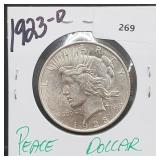 1923-D 90% Silver Peace $1 Dollar