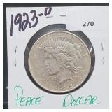 1923-D 90% Silver Peace $1 Dollar