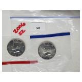 2-2006 P&D JFK Half $1 Dollars