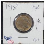 1913 Buffalo Nickel 5 Cents