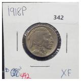 1918 Buffalo Nickel 5 Cents