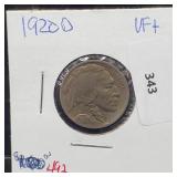 1920-D Buffalo Nickel 5 Cents