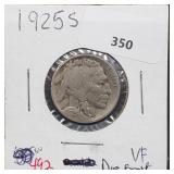 1925-S Buffalo Nickel 5 Cents