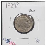 1929 Buffalo Nickel 5 Cents