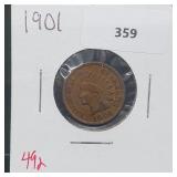 1901 Indian Head Penny One Cent