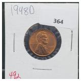 1948-D Lincoln Wheat Penny One Cent