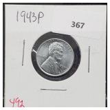 1943 Steel War Penny One Cent