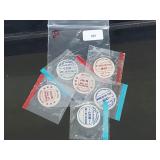 Lot of P&D Plastic Mint Tokens