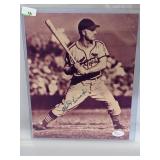 Whitey Kurowski Signed 8" x 10" Sepia Photo JSA