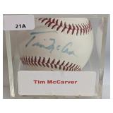 Tim McCarver Signed Baseball