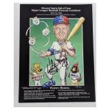 Whitey Herzog 68/150 Signed 9x12 Poster