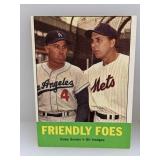 1963 Topps - #68 - Friendly Foes (Snider/Hodges)