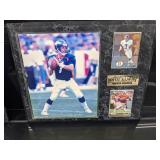 John Elway Photo & Card 15x12 Plaque